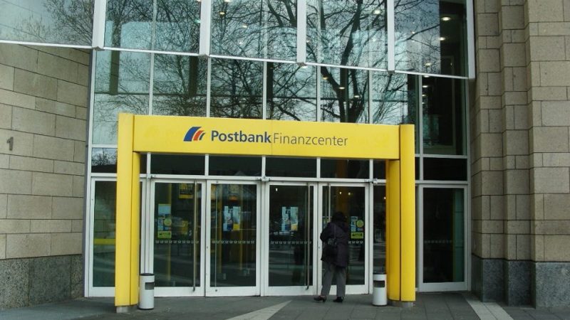 Entrance doors to post office