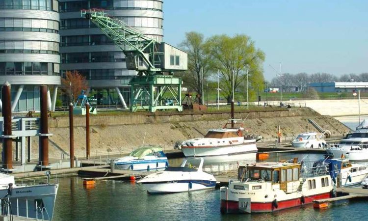 View of harbour and boats